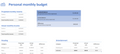 Live Monthly Budget Planner (Excel)